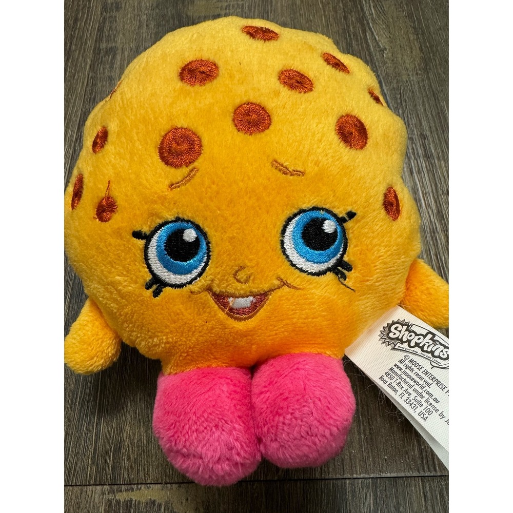 Shopkins Kooky Cookie Plush 6 Inch Yellow Stuffed‎ Toy Moose Enterprise 2016